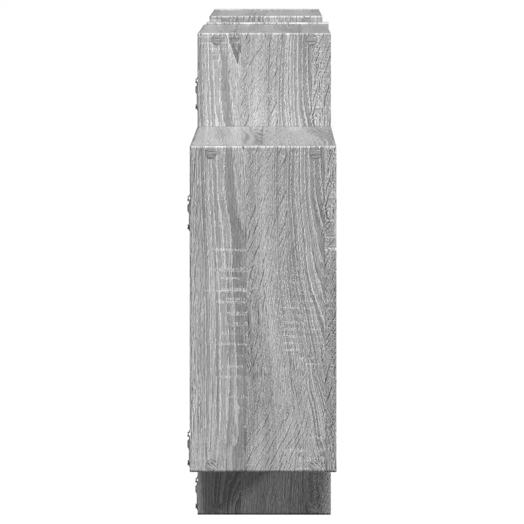 vidaXL Mensola a Muro Grigio Sonoma 159x18x65 cm in Truciolato