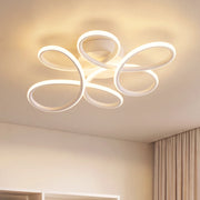 ZMH Lampada da Soffitto LED 24W 3000K Bianca Fiore Moderna in Metallo per Soggiorno Sala da Pranzo Camera Bambino