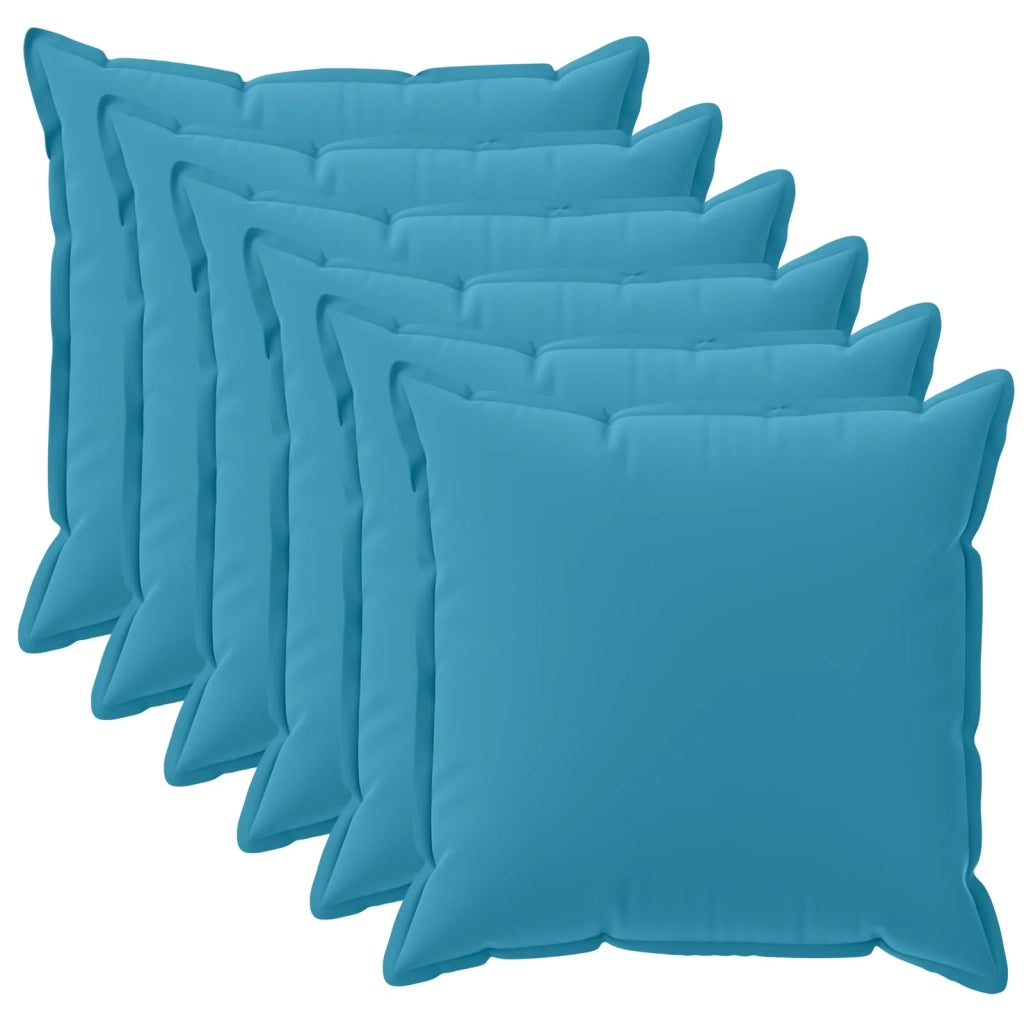 Federa 6 pcs HOUTEN Azzurro 35 x 35 cm Poliestere 916526