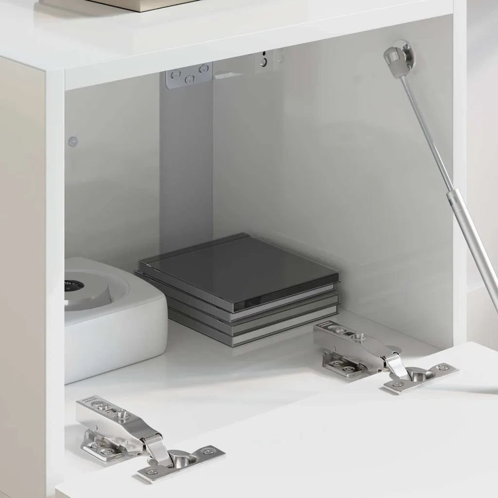 Mobile TV da parete Bianco Lucido 39 x 31 x 29,5 cm 892177
