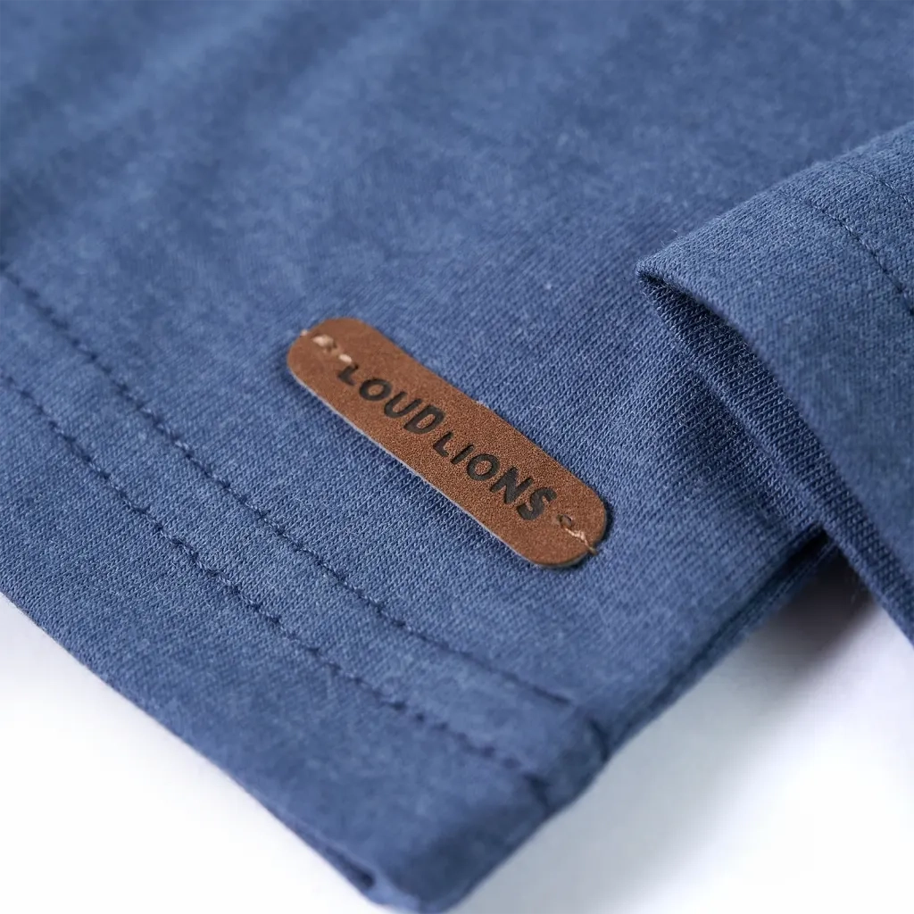 Maglietta Bambino a Maniche Lunghe Blu M¨¦lange 116