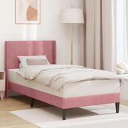 Struttura del letto con testiera Rosa 100 x 200 cm Velluto 42027488