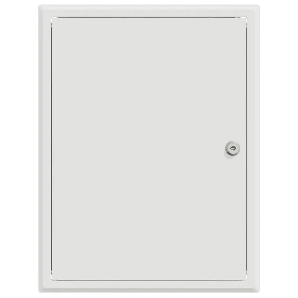 vidaXL Pannello di Accesso Bianco 30 x 40 cm Acciaio
