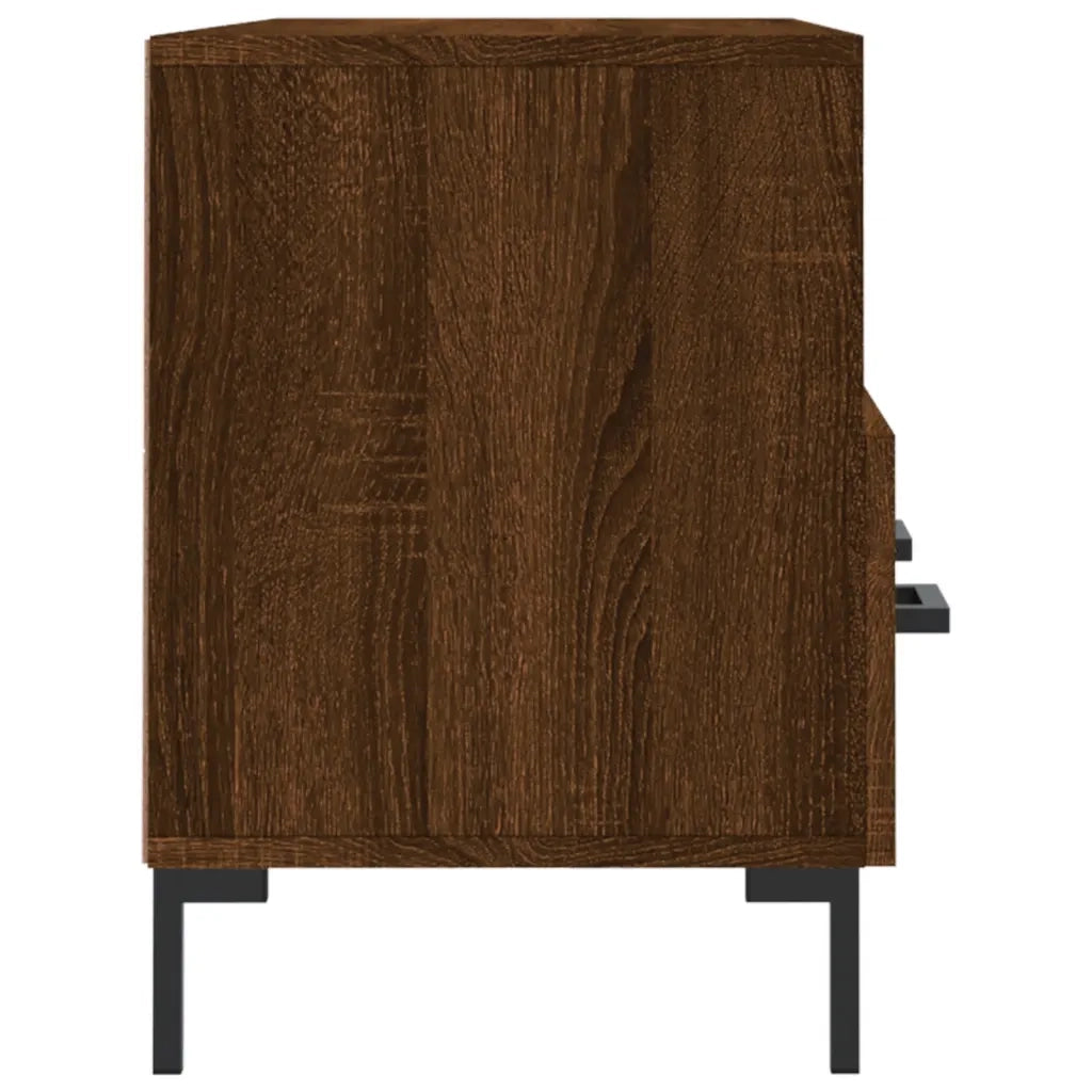 Mobile TV Rovere Marrone 102x36x50 cm in Legno Multistrato 829043
