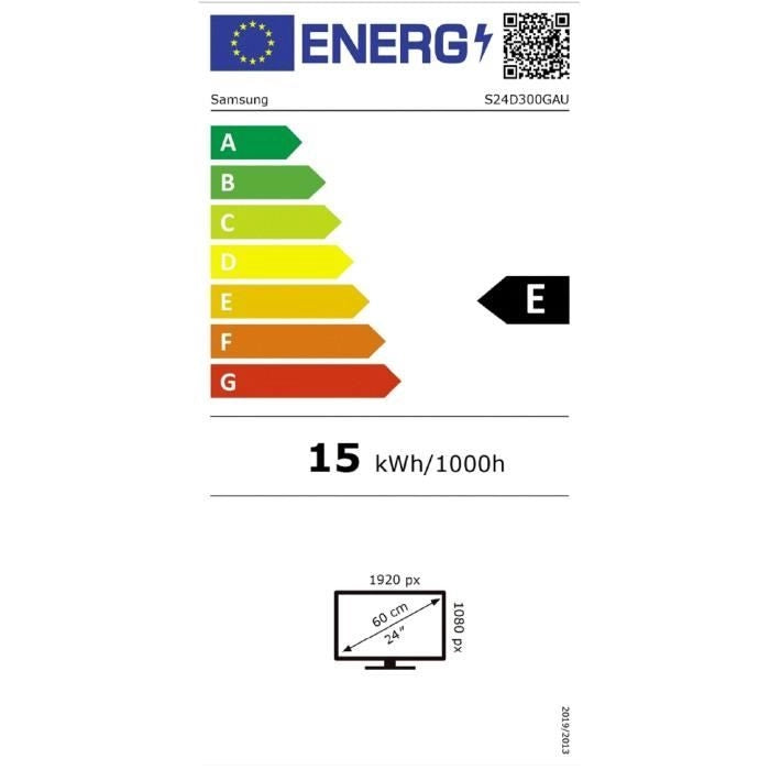 - Samsung - Samsung S24D300GAU - Serie S30GD - Schermo LED - 24 - 1920 x 1080 Full HD (1080p) 100 Hz - IPS - 250 cd/m - 1000:1