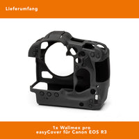 easyCover per Canon EOS R3 - copertura protettiva in silicone piacevolmente aderente, copertura per fotocamera - perfetta vestibilità, operatività senza limitazioni