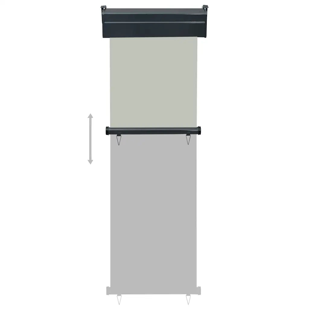 Tendalino Laterale per Balcone-Tenda da Sole Laterale per Patio 65x250 cm Grigio