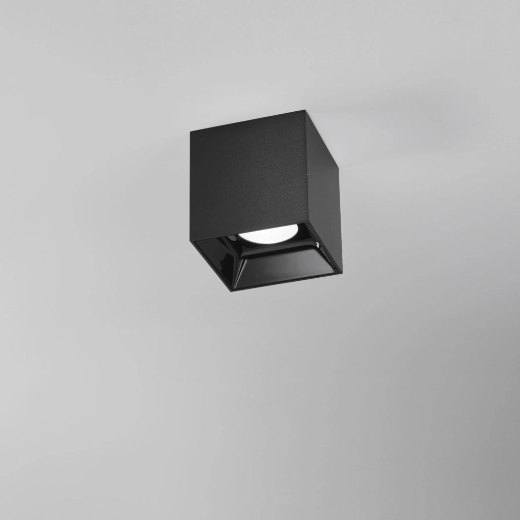 PLAFONIERA A LED NERA QUADRATA 20W 3000LM CCT 3000k-4000k 11,5X11,5X11,6CM