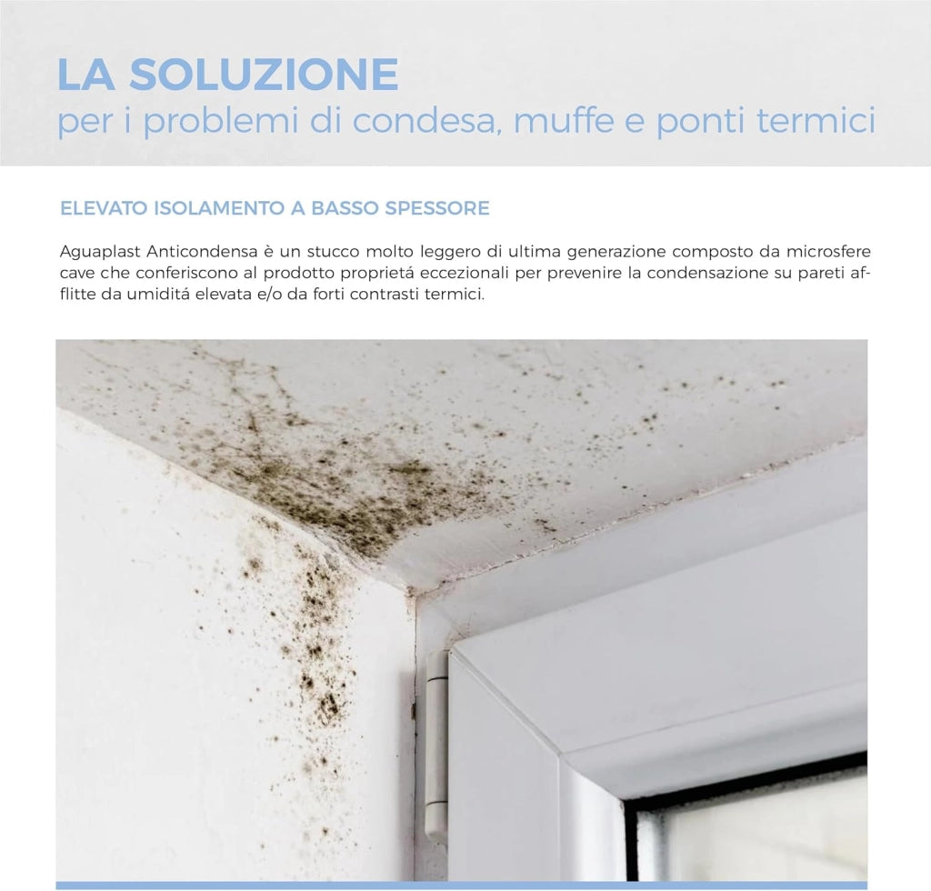 Aguaplast anticondensa stucco termoisolante e anti-muffa 9 kg