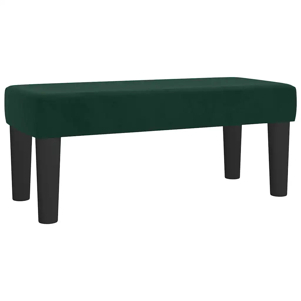 Giroletto a Molle con Materasso Verde Scuro 80x200 cm Velluto