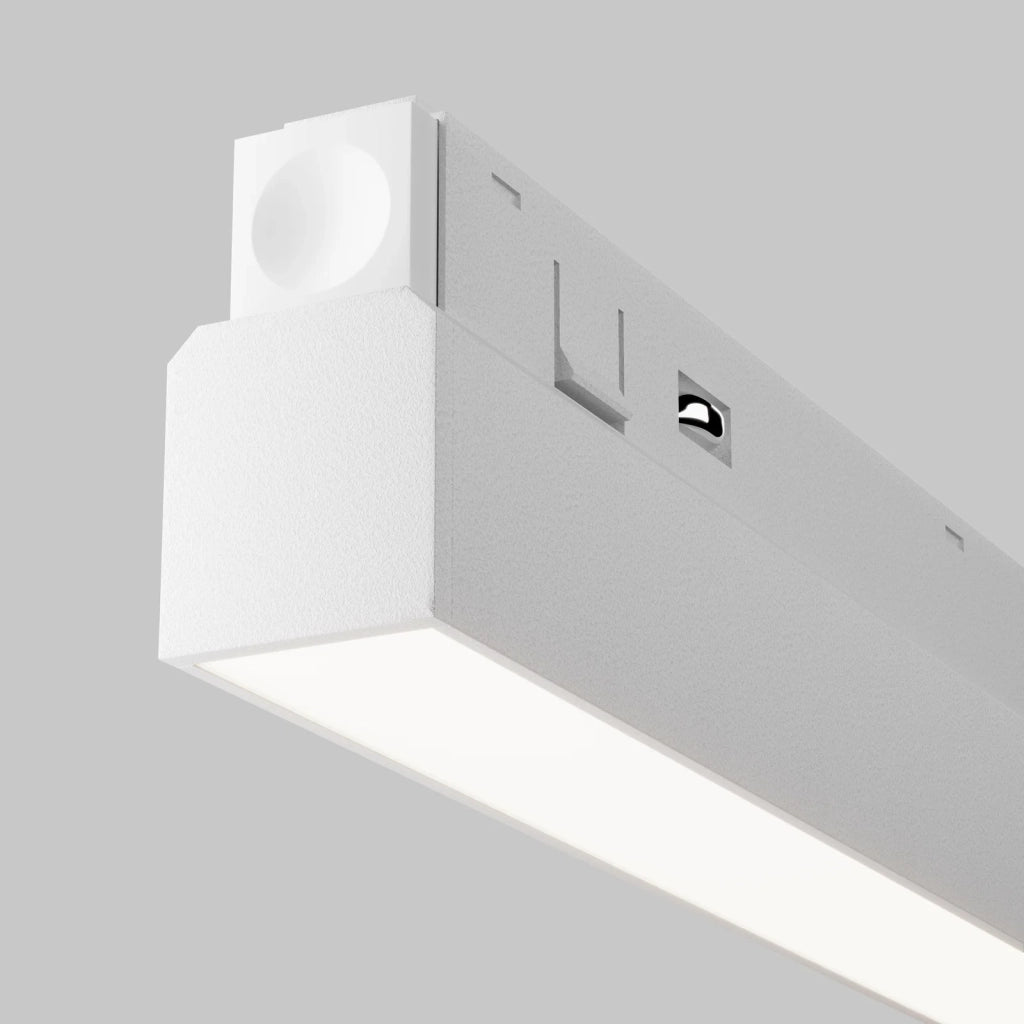 Maytoni Lampada Da Binario Moderna Exility Basis 1 Luce LED Integrato Bianco Alluminio