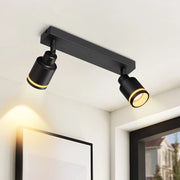 ZMH Faretto da soffitto 2 fiamme giratori a sospensione per corridoio anche parete