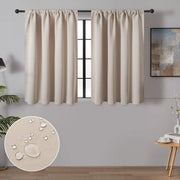 Veli trasparenti acqua impermeabili per caravan e cucina in beige - Oscuranti - Set di 2 pannelli, 60 x 90 cm