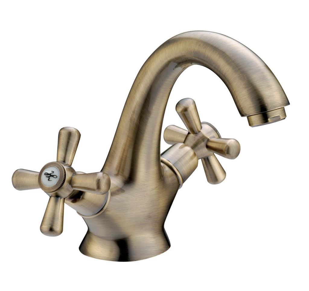 SERIE SOFIA MONOF. LAVABO CROCE BRONZATO- RUBINETTERIE ASSOCIATE- 1,0 pz
