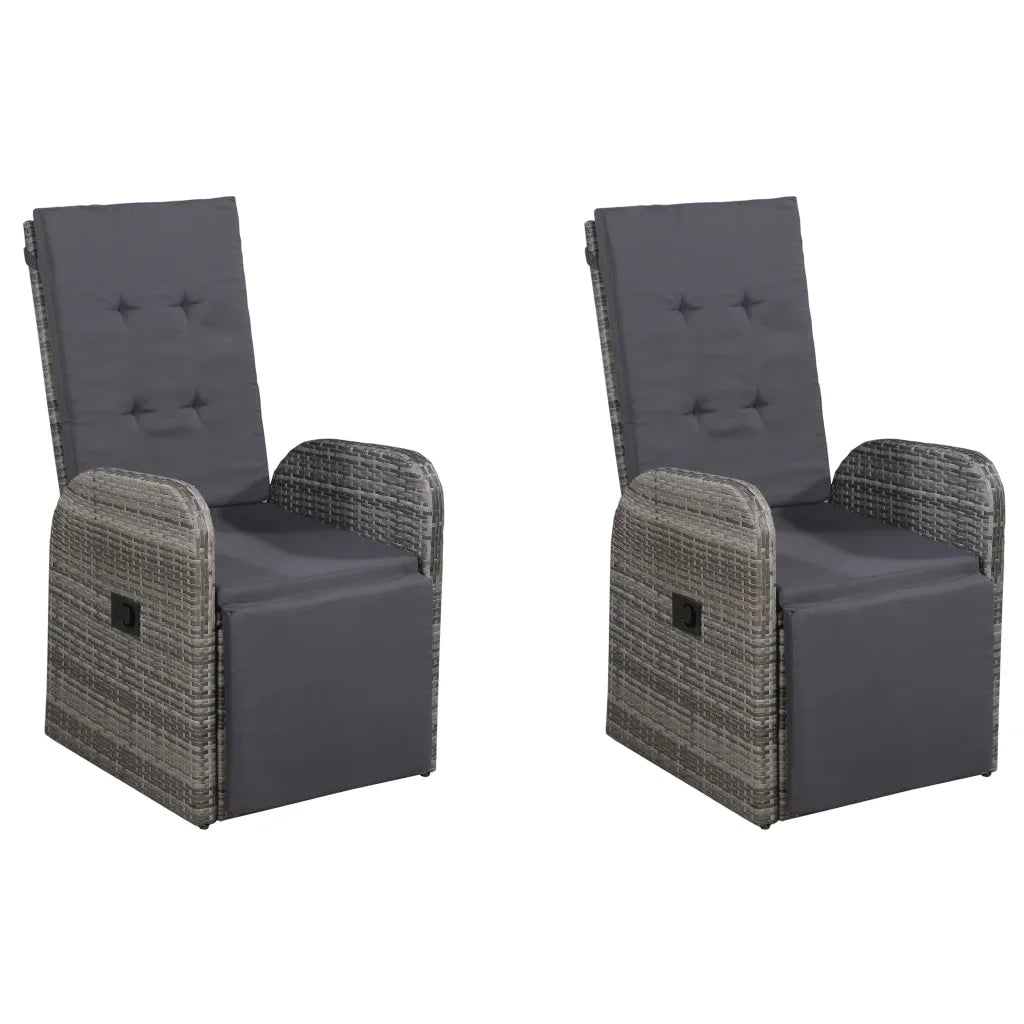 Set Mobili da Pranzo per Giardino 5 pz Grigio cod mxl 43050