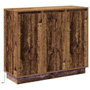 Credenza | Madia LED Legno vecchio 90 x 32 x 75 cm Legno multistrato