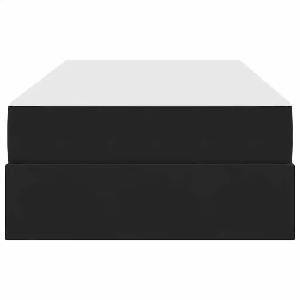Letto con contenitore e materasso Nero 90 x 200 cm Velluto 3399696