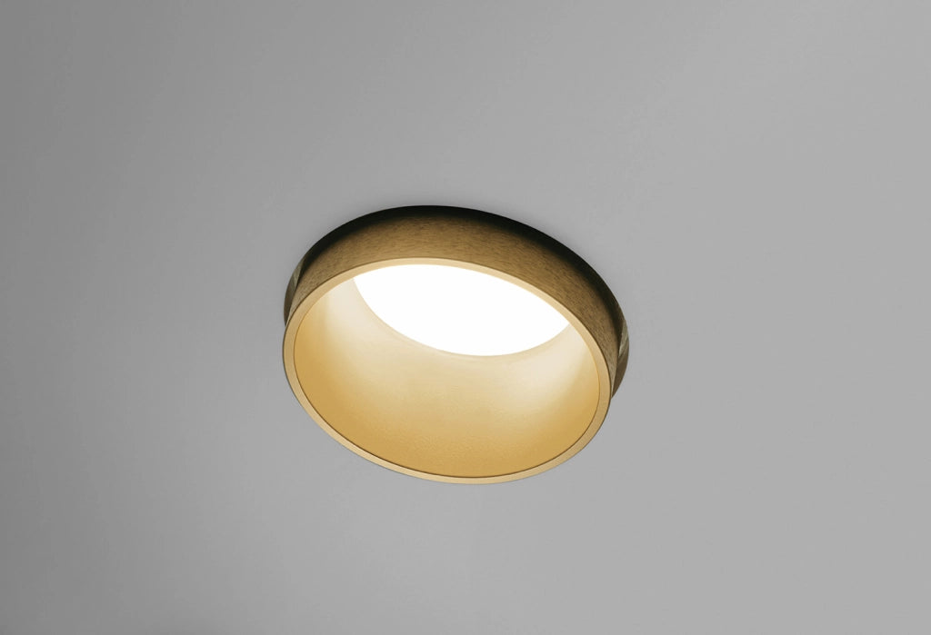 THESSALY faretto per Incasso 1 Luce Bordo oro attacco faretto GU10 d.10cm