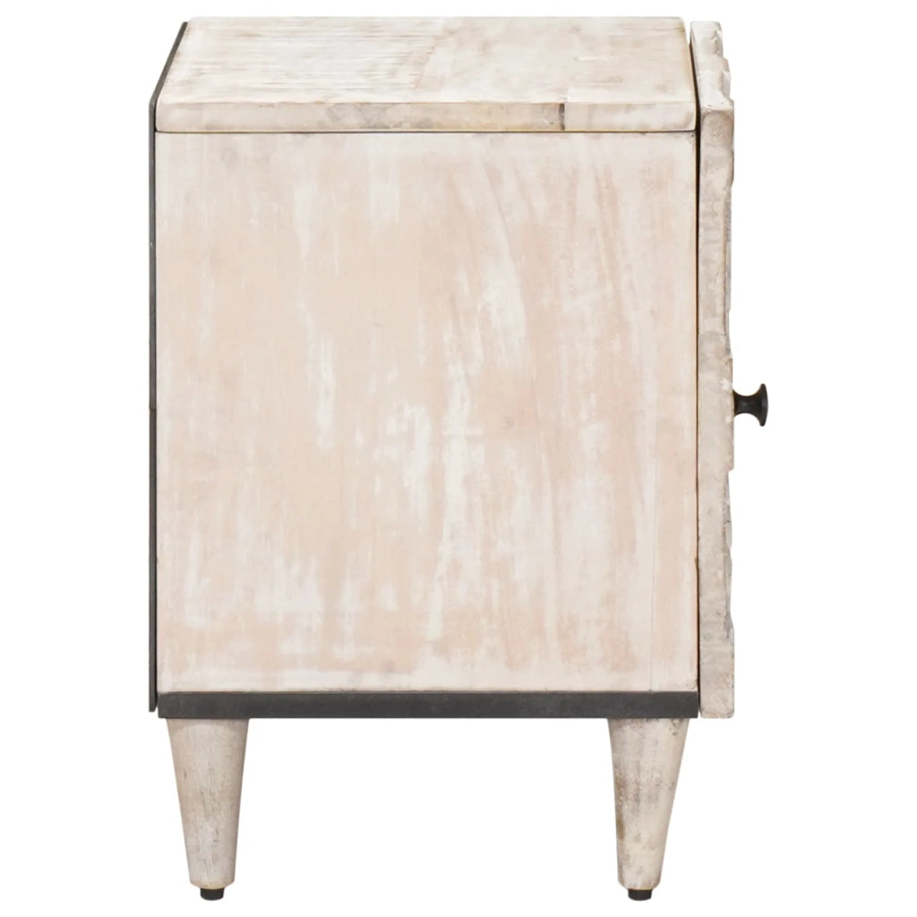 Armadio da Notte 2 pcs Bianco 40 x 33,5 x 46 cm