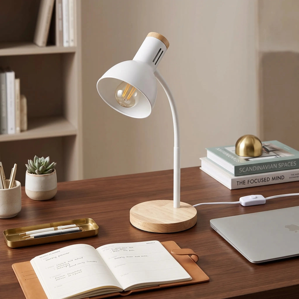 Lampada Da Scrivania Jnh046-1t White