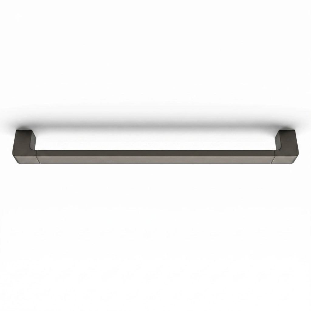 Porta Asciugamani Asta Supporto Da Muro 60 cm Asciugamani Grigio Fumé 87944