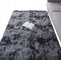 Tappeto shaggy morbido grigio scuro 120x170 cm