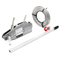 Paranco a fune max 800kg fune 20m Ø8,3mm per sollevamento spostamento carichi