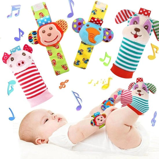 Calze da Bambino con Rintocchi - Giocattolo per Neonati 0-6 Mesi