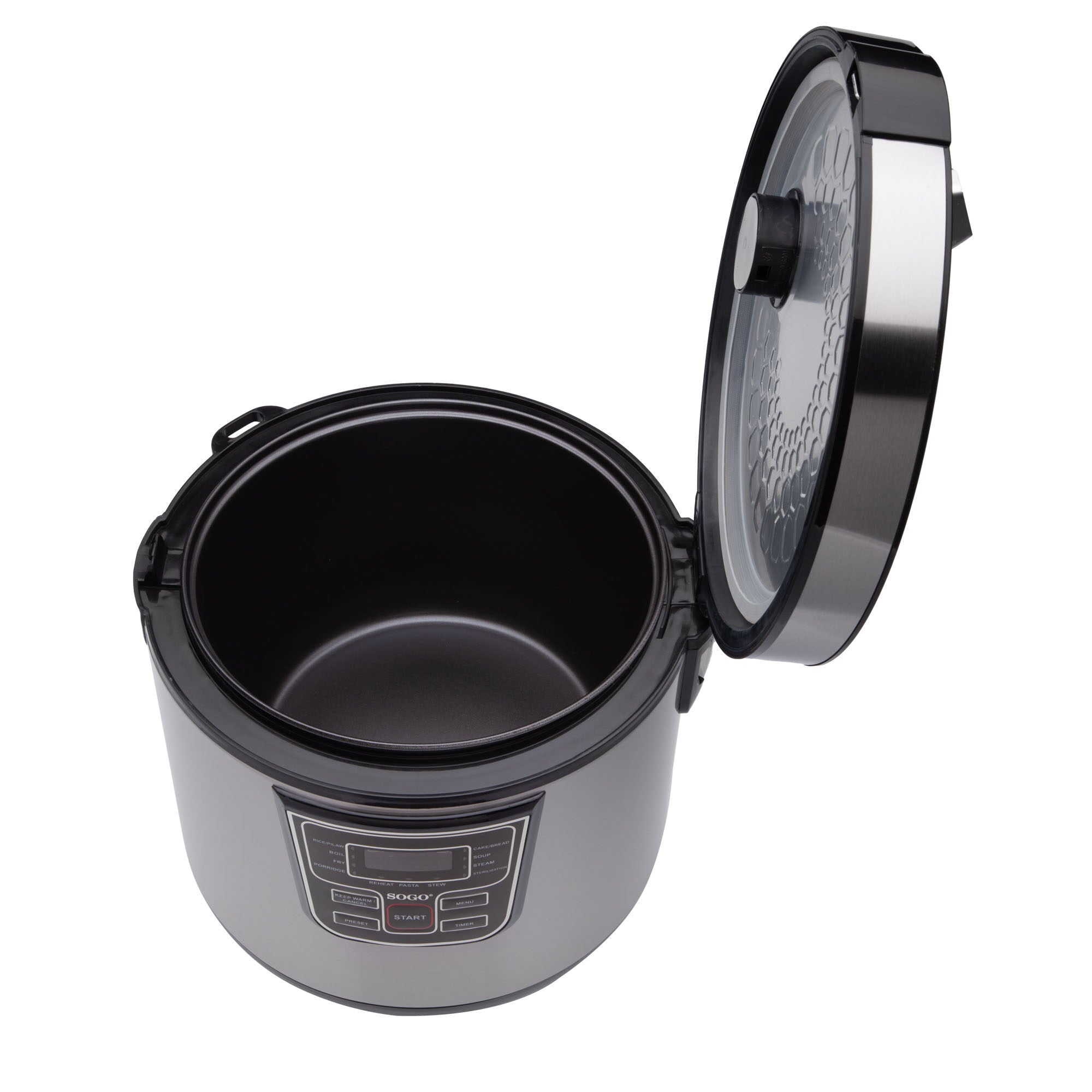 SOGO Robot da Cucina Multifunzione 5L – 11 Programmi, LCD, Timer, Antiaderente, Acciaio Inox, Cottura 3D, Accessori Inclusi