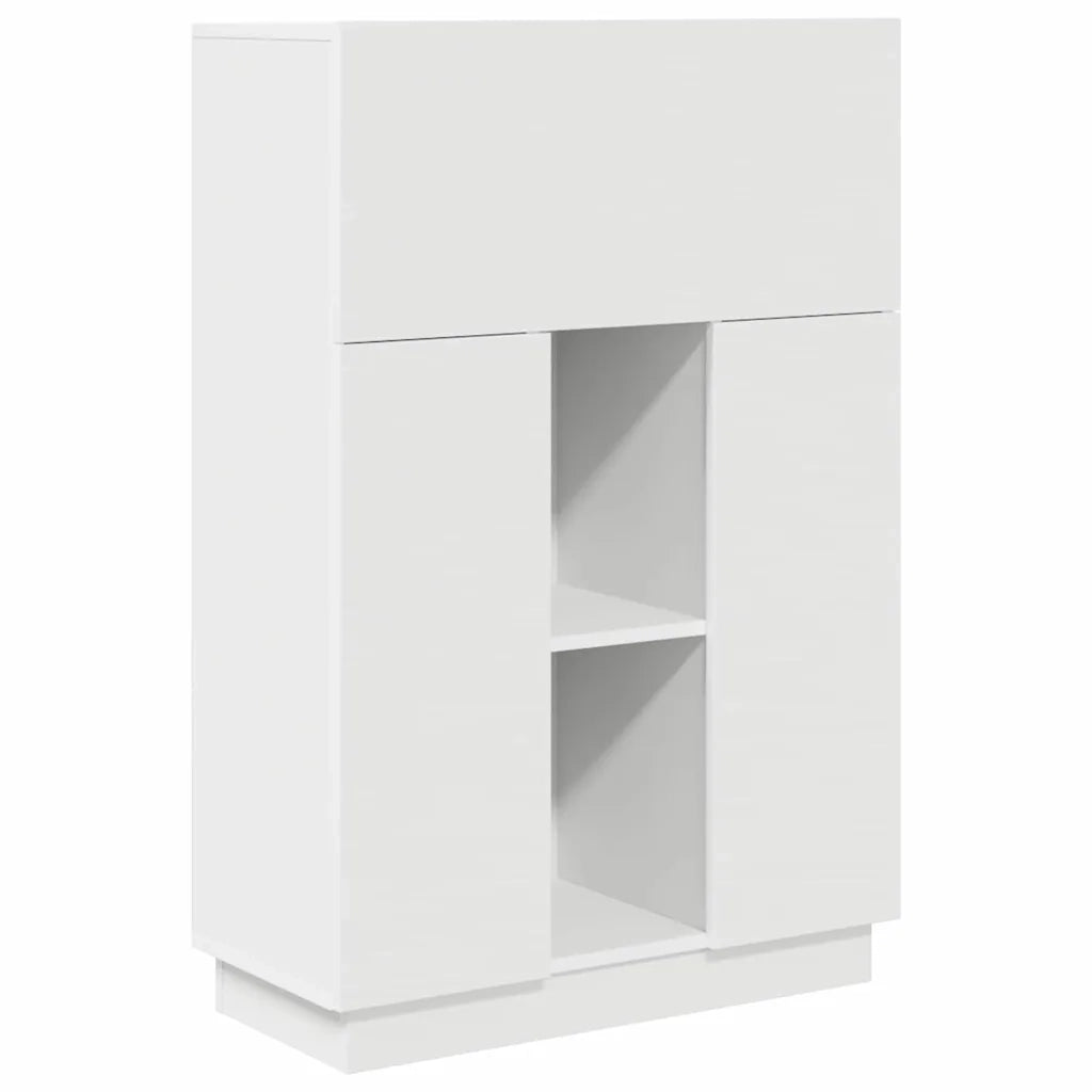 Scrivania | Tavolo da Ufficio Bianco 71,5 x 31,5 x 106,5 cm Legno multistrato