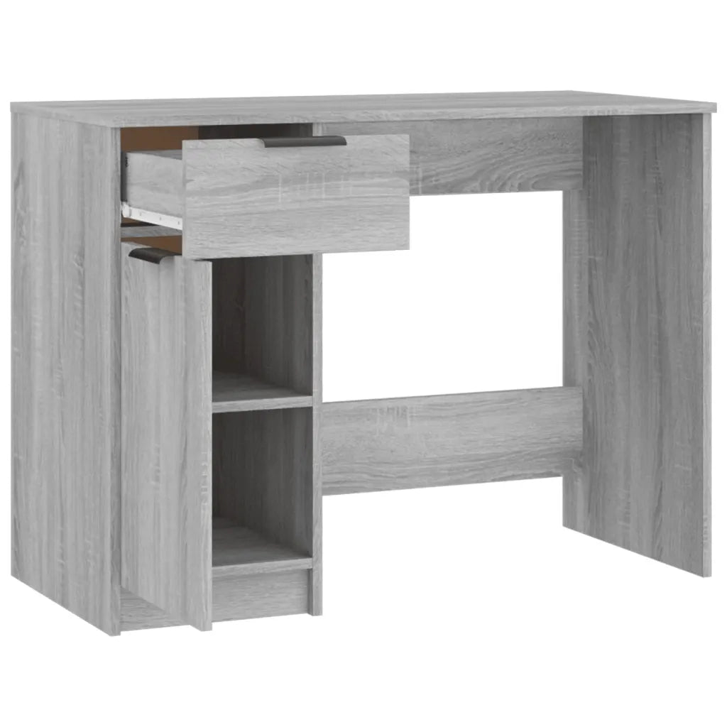 Scrivania Grigio Sonoma 100x50x75 cm in Legno Multistrato 817127