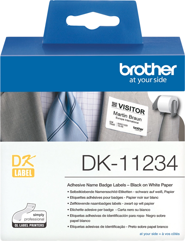 Brother DK-11234 etichetta per stampante Bianco Etichetta per stampante autoadesiva