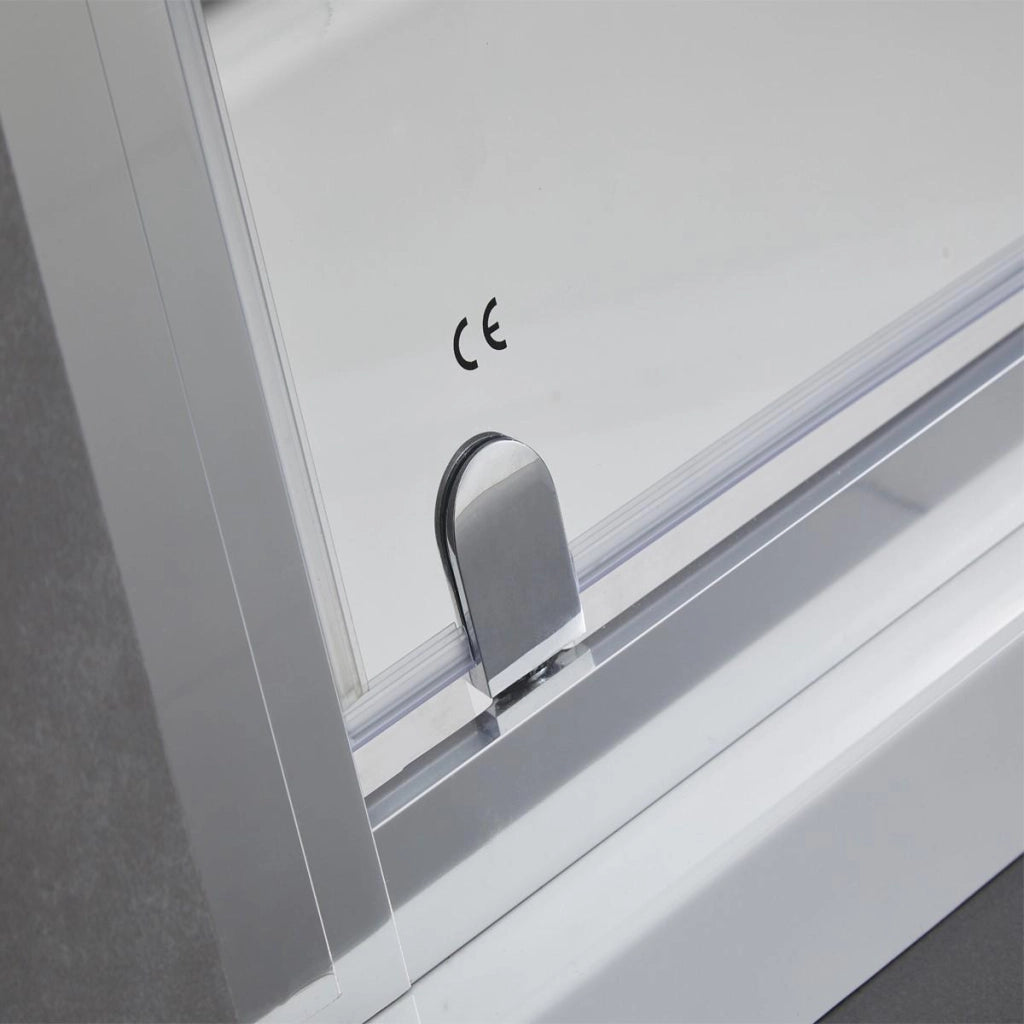 Porta Parete Doccia 110 cm 2 Ante Saloon in Cristallo Trasparente 6mm H195 Bonussi Giuly