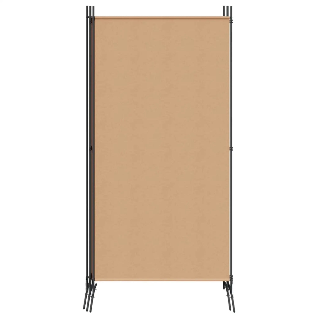 Divisorio Ambienti | Divider per stanze | Paravento a 4 Pannelli Beige 346 x 180 cm Tessuto