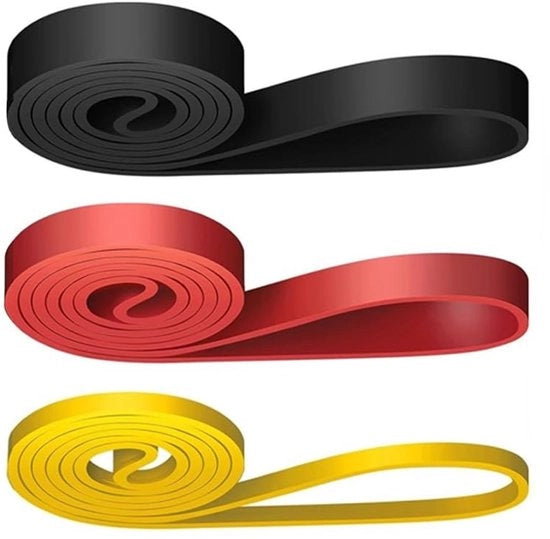 Set di Cinture di Resistenza da 3 pezzi - Cinture di Resistenza Fitness - Cinture di Resistenza con Maniglie - Cinture di Resistenza Lunghe - Materiale TPE Duraturo - Adatto per Allenamento di Forza - Cintura di Resistenza 

Specifica: TPE