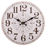 Orologio da parete in legno bianco d34x2h