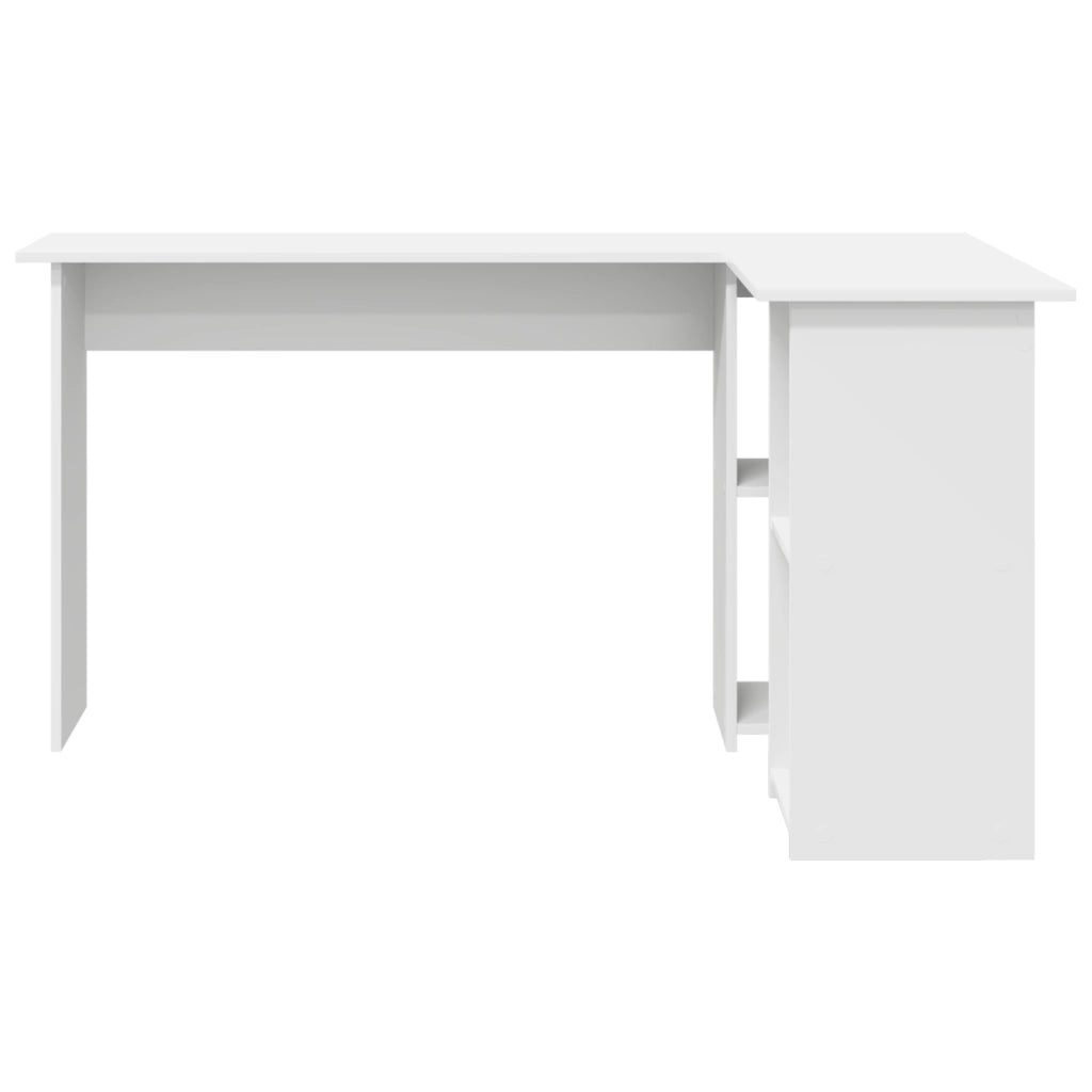 Scrivania Computer Bianco Bianco Legno ingegnerizzato Media