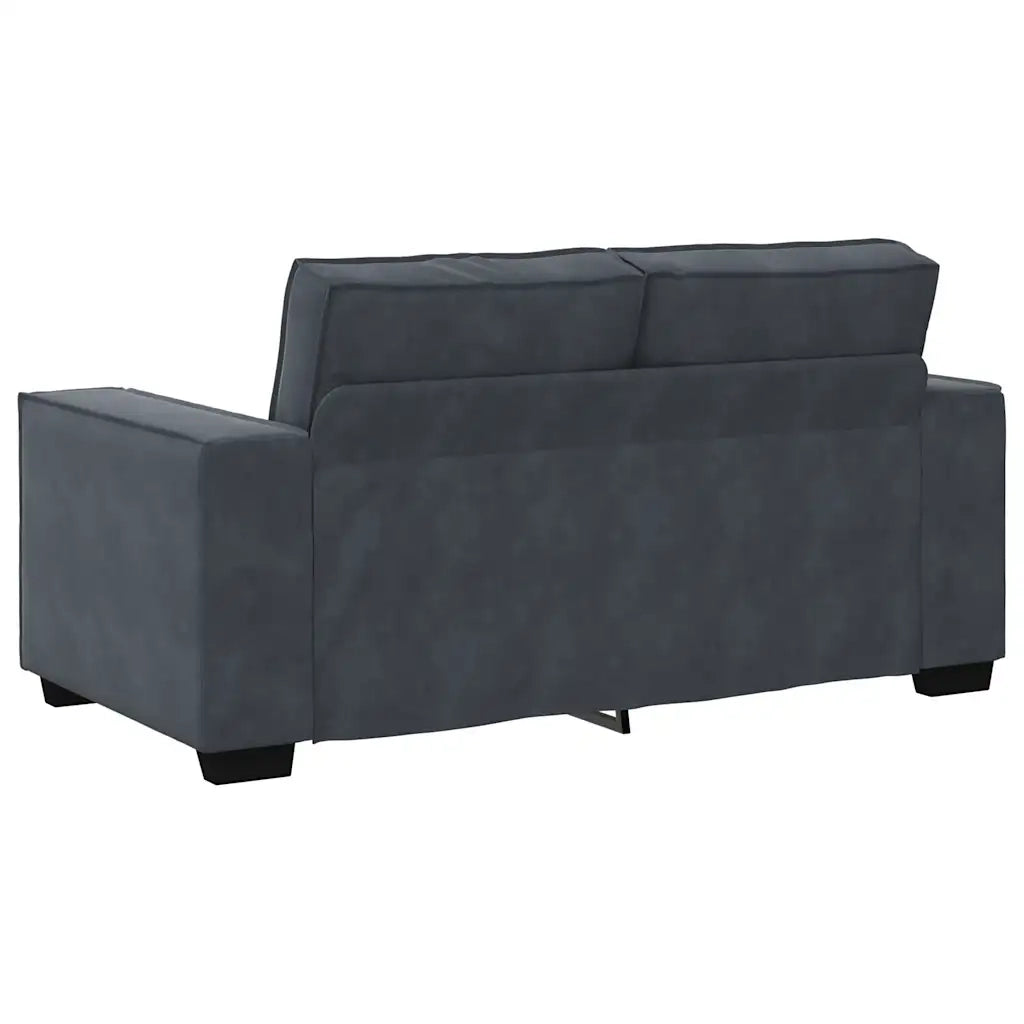 Divano | Divano da soggiorno | Sofa a 2 Posti grigio scuro 160x78x84 cm in Velluto