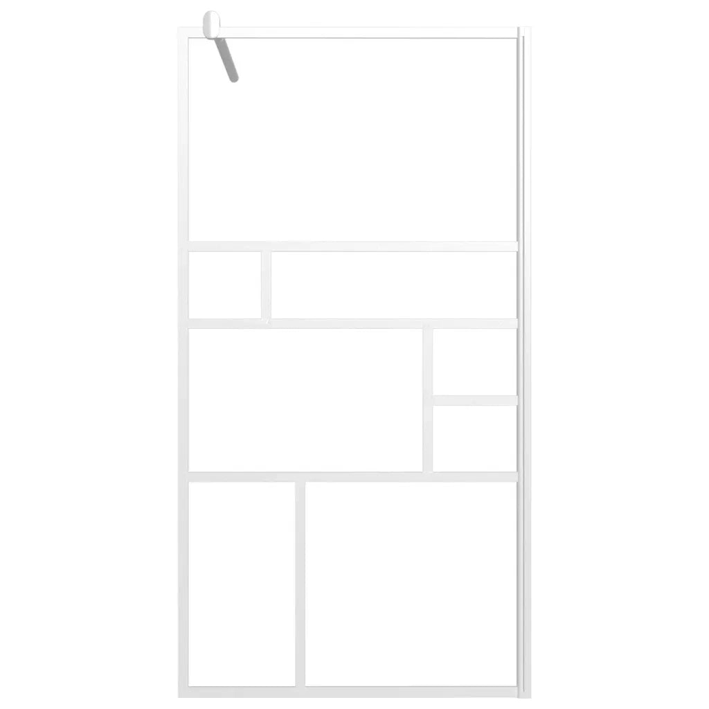 Parete per Doccia Walk in 115x195 cm in Vetro ESG Bianco 151871