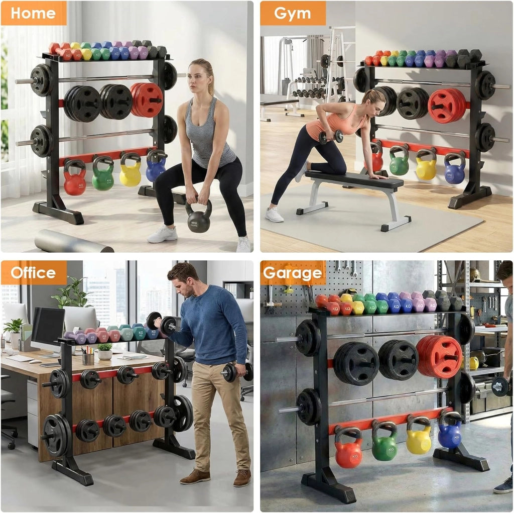 Supporto per manubri pesi per sollevamento pesi per sollevamento pesi fitness Porta Dischi Pesi Manubri per Palestra Casa max. 300 kg