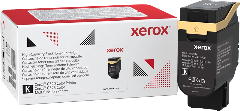Xerox Cartuccia toner Nero a Alta capacità da 8000 Pagine per Stampante a colori ® C320/multifunzione a colori ® C325 (006R04831)