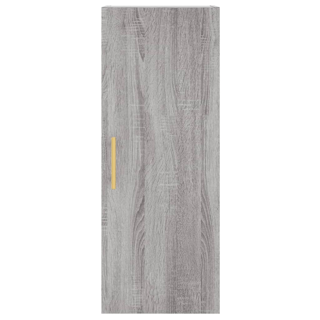 Buffet credenza cassettiera armadio mobile contenitore organizer cucina soggiorno salotto rovere Sonoma alto 34,5 x 34 x 180 cm legno ingegnerizzato grigio 02_0035303