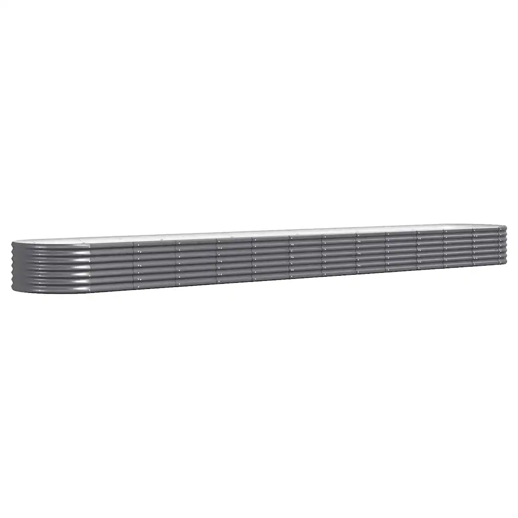 Letto da Giardino in Acciaio Zincato 512x80x36 cm Antracite 318941