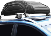 Box Tetto Auto 400L, 113,5 X 63,5 X 36,5 CM, Portapacchi Auto Tetto Impermeabile con Cinghie di Trasporto & Borsa di Trasporto, per Auto, Furgoni, SUV (Nero)