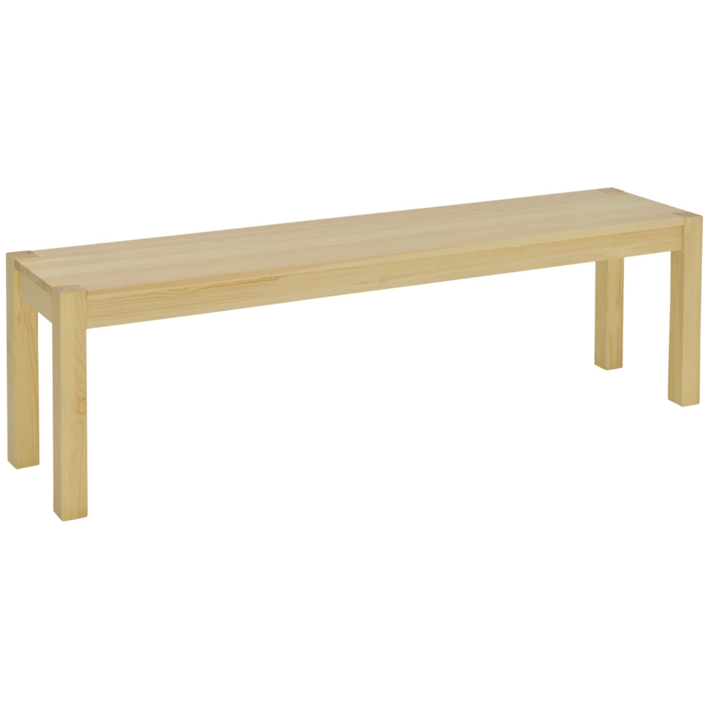 Sedia da pranzo a 3 posti ¨C zephmum ¨C Legno massello di pino, colore naturale