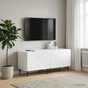Mobile TV Bianco Lucido Legno ingegnerizzato 896899
