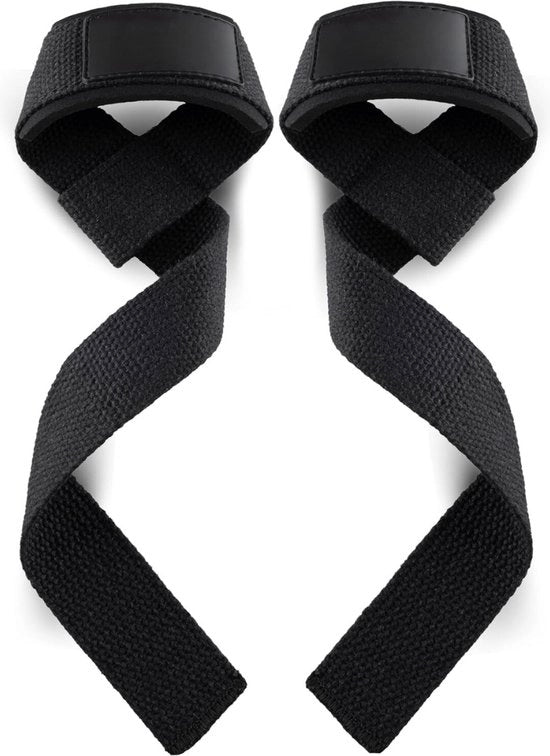 Cinture di Sollevamento per Deadlift Cinture di Potenziamento per Sollevamento Strappi per Cinture di Sollevamento - Cinture di Sollevamento per Palestra - Materiale Resistente - Nero