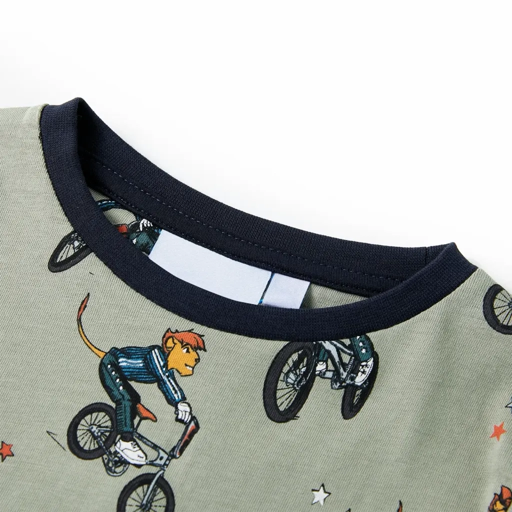 Pigiama da Bambino a Maniche Corte Cachi Chiaro 104 CFW9562235