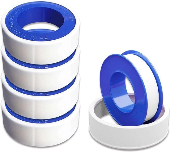 Tappo Teflon 40 metri - 17mm di diametro | Sigillatura Idrorepellente - 4 Pacchi Economici | Resistente all'Umidità - Acidi Atmosferici - Alte Temperature | Tappo di Lavorazione con GARANZIA PER TUTTA LA VITA