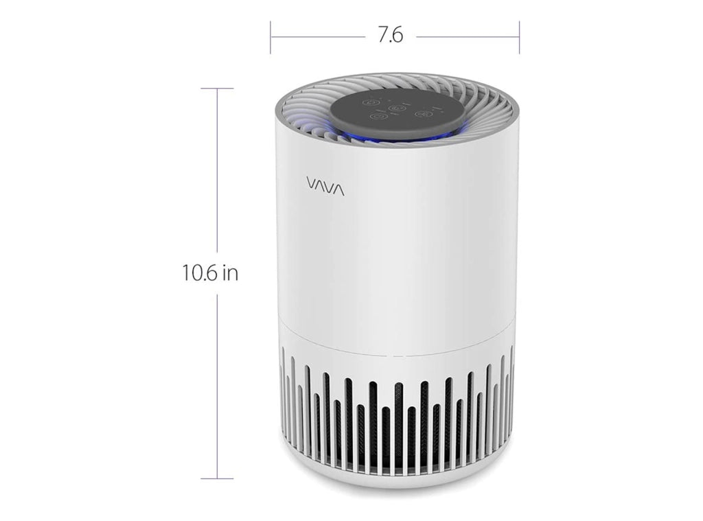 Purificatore Aria VAVA Silenzioso con Filtro HEPA e Carboni Attivi Luce Notturna Ideale per Allergie Animali e Polvere - VA-EE014
